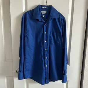 Van Huesen Men’s Dark Blue Dress Shirt